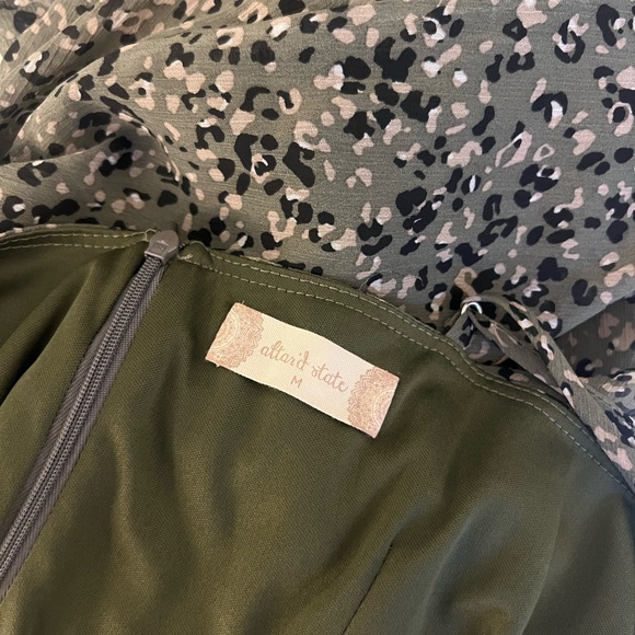 Altar'd State Green Floral Mini Dress - Picture 2 of 4